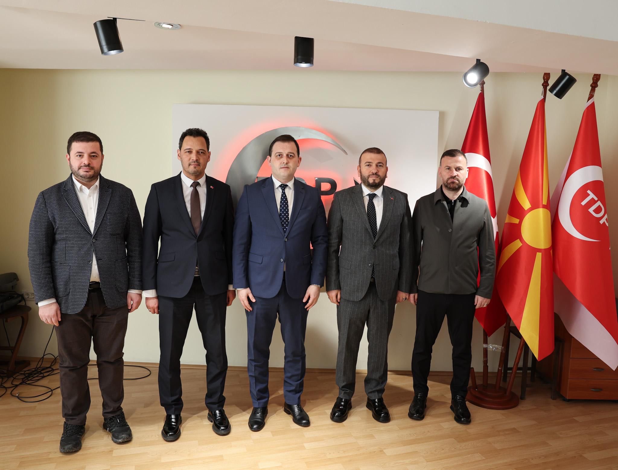 Üsküp’te Demokratik Türk Partisi Genel Başkanı Sayın Zülfikar Zeynula’yı Ziyaret ettik.