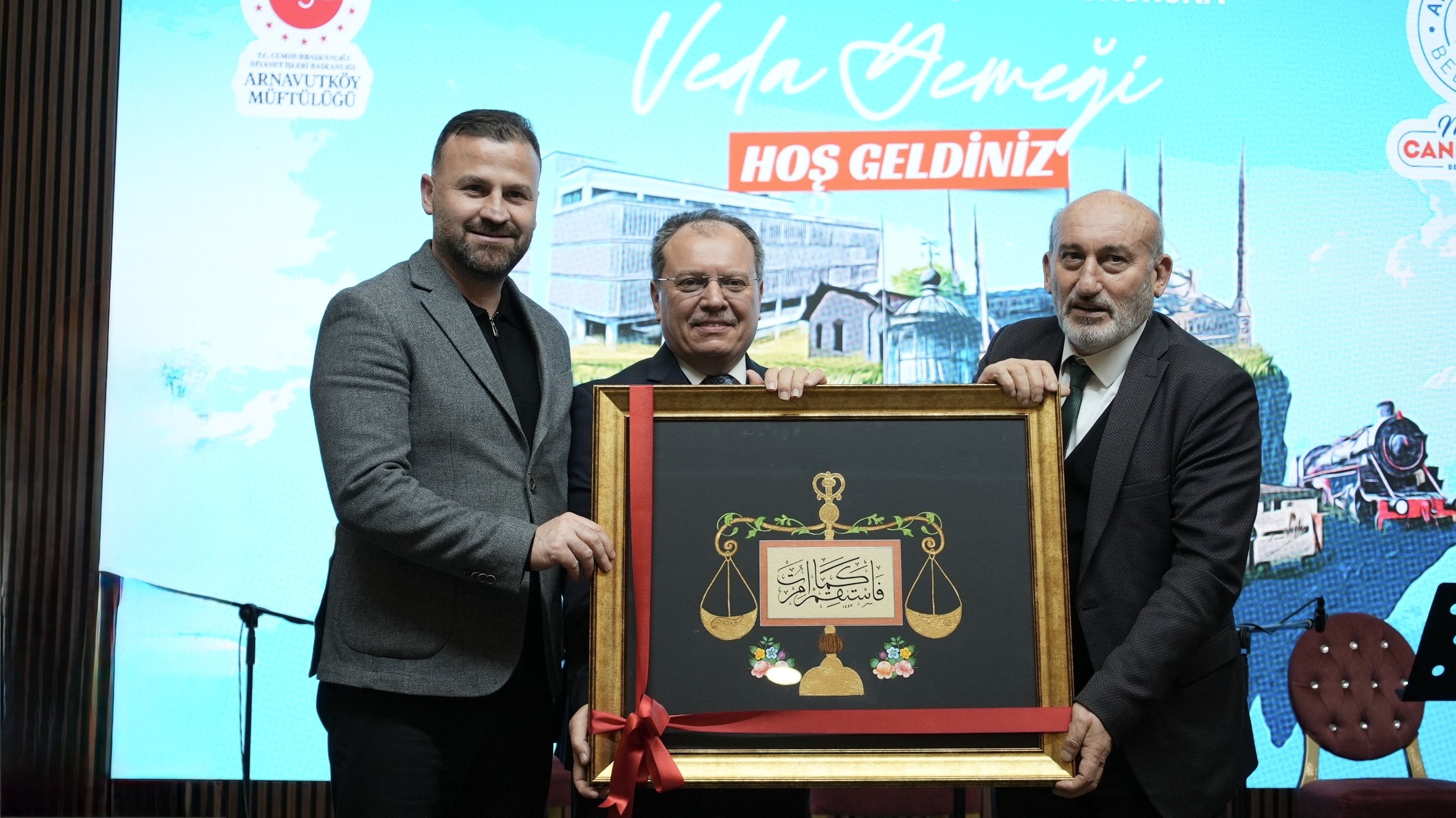 İlçe Müftümüz Arif Yeşiloğluna veda Yemeği