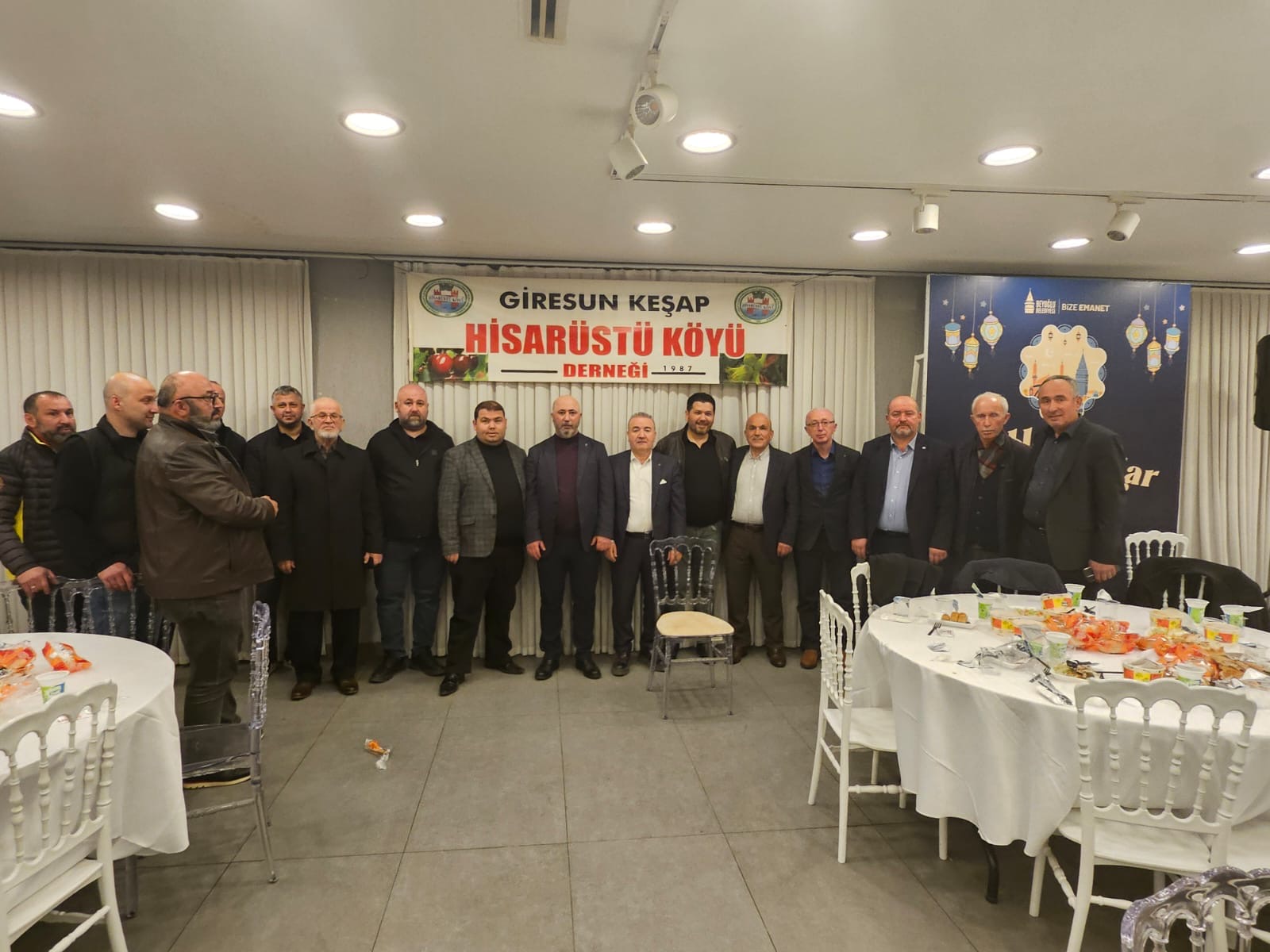 Giresun Keşap Hisarüstü Köyü Derneği tarafından düzenlenen iftar programına katıldık.